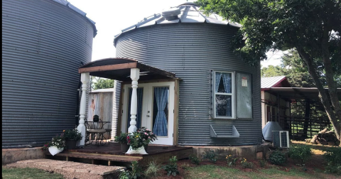Enjoy Some Much Needed Peace And Quiet At This Cozy Oklahoma Grain Bin